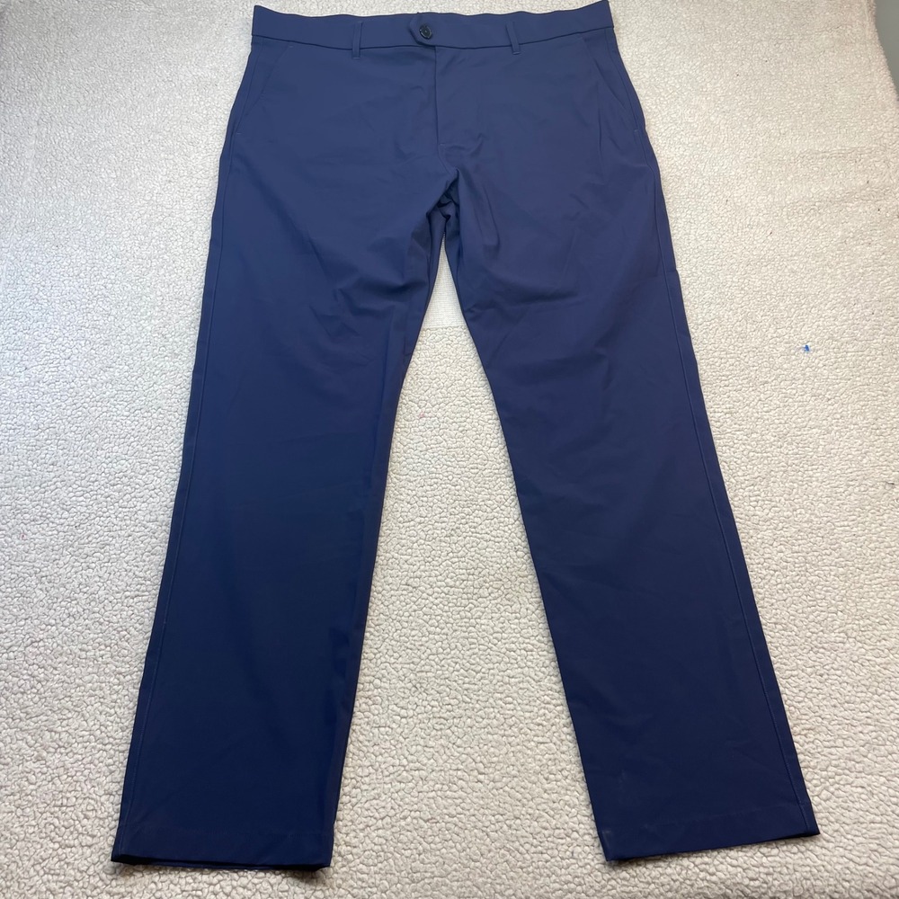 Greyson Pants Mens 38x32 Navy Montauk Golf Trousers Performance Stretch Slim Fit